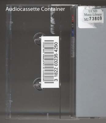Audiocassette container
